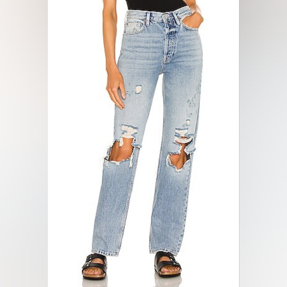 Free People Lasso Jeans In Foxtrot Wash Size 26